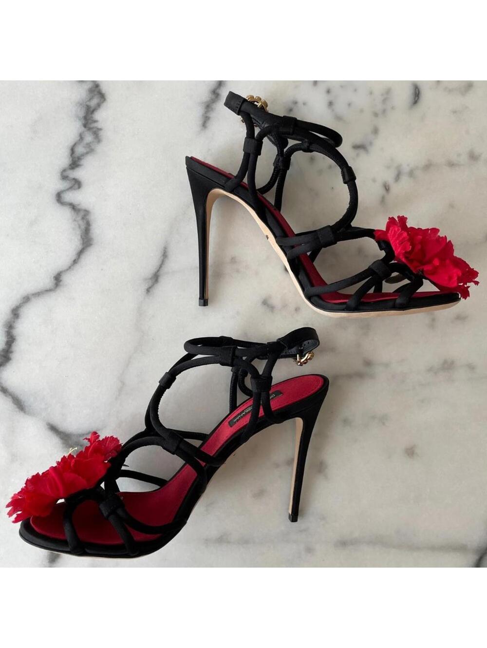 Dolce & Gabbana Black and Red Heels - Picture 6 of 9